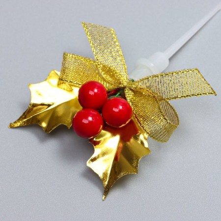 Decor for creativity "New Year's branch", in the set of 3 pcs., Size 1 pc. - 8.5 × 4.5 × 1.5 cm-3