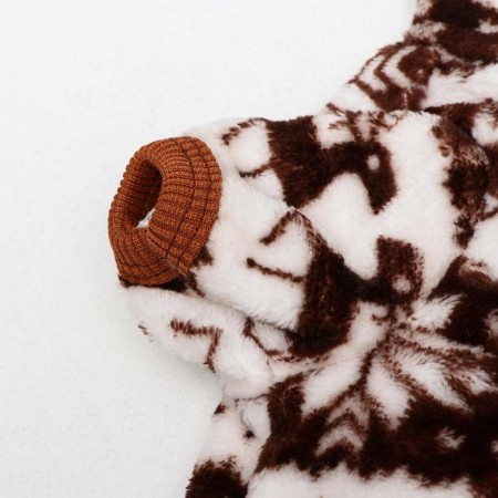Kombinson "Deer" with a hood, size L (DS 35 cm, og 45 cm, Osh 35 cm), brown-8