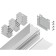 Profile aluminum overhead/suspended Ambrella Illumination Profile System, GP2500wh, 2000x25x25 mm, white, matte dial