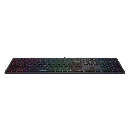 Keyboard A4Tech FSTYLER FX60 Gray USB Slim Led (FX60 Grey / Neon)-9