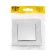 TOT GLOSSY GLASS, 10 A, 1 key, hidden, glass, silver