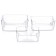 Organizer for the EMHOUSE refrigerator, with handles, 3 liters