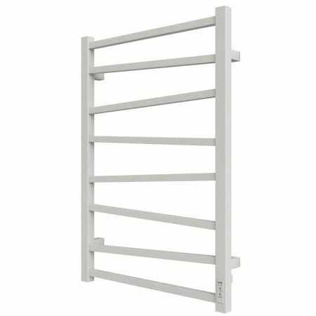 Electric heated towel rail Grois Zigzag, 500x800 mm, 8 crossbars, lower rights, white-2