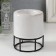 Ceramics candlestick, 1 candle "Foam" White with black 7.7x7.7x8.9 cm