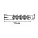 Steelrex dowel, type K, sparkle, with spikes, polypropylene, 12x70 mm, 250 pcs