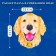 Figure wooden puzzle Friendly Dog, size 22x24 cm, 142 details