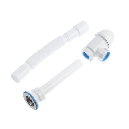 Siphon for the sink "Ani Plast" C1015, 1 1/4 "x 40 mm with a flexible pipe 40 x 40/50 mm-4