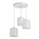 Lamp Bayerlux 1954/3wt E27 40W white 29x29x22-122 cm