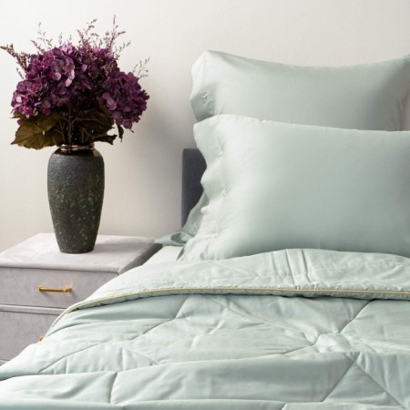 Blanket, size 160x220 cm, turquoise color