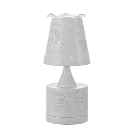 Aroma lace with backlight "Flowers" E27 40W+RGB white 13x13x30 cm-9