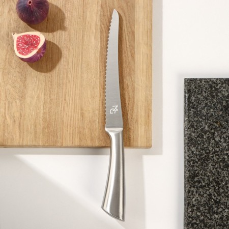 Magistro ardone bread knife, blade 19.5 cm, silver color