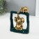 Souvenir Ceramics "Eliors - Support. Square" Dark green with gold 6x13.5x17.5 cm