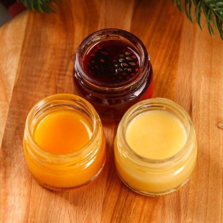Set of "bright holidays": 2 cream-media and jam with cones of 30 g.-2