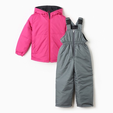 Demi-season kit, raspberry color, height 92-98 cm