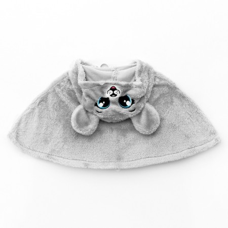 Carnival cape "Mouse", height 104-128 cm, gray-4