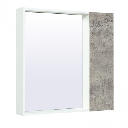 Cabinet-mirror "Manhattan 75" gray concrete, universal