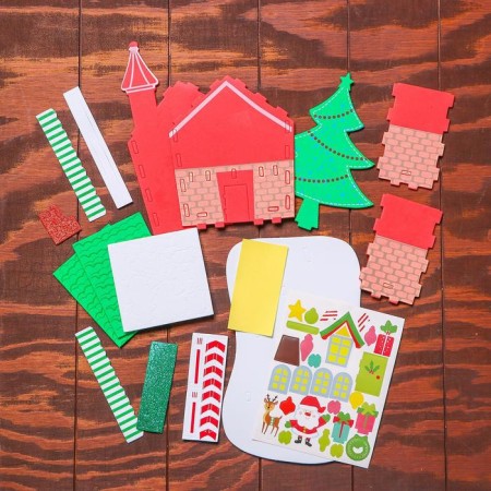 Set for creativity - Create the New Year's decoration "Residence of Santa Claus"-2