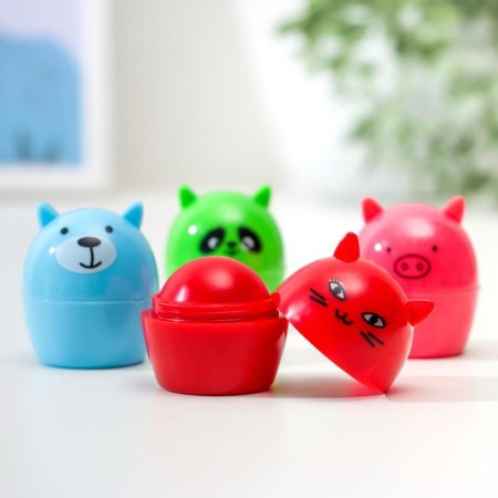 Lip balm "animals", mix of flowers and aromas-5