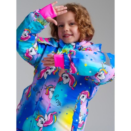 Winter set for the girl PlayTode: jacket and semi -combineson, height 122 cm-4