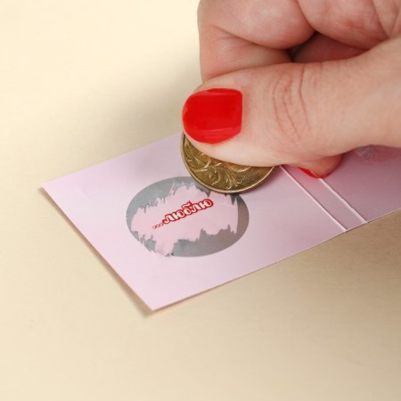 Dairy chocolate "I..." on a card with a scretch-layer, 5 g.-3