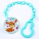 Holder for the nipple - dummies "Mom and kids: deer", on the chain