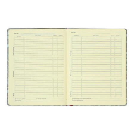 Universal diary for grades 1-11, 48 sheets of "hearts", integral cover, liesse-2