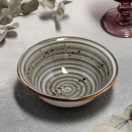 Porcelain bowl “Suprim”, 300 ml, d = 15 cm, color gray color