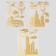 Interior mirror sticker "Travel" MIX 31.5x41 cm