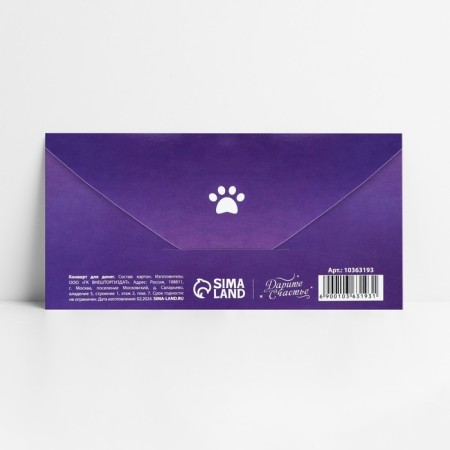 The envelope for money "Feature", 16.5 x 8 cm-1