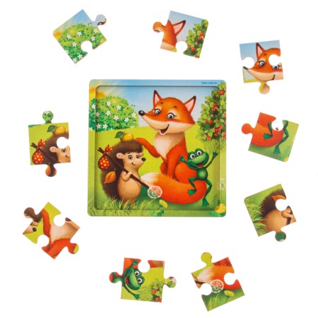 Puzzle "Forest animals", 9 details-4