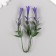 Artificial plant for creativity "Hippeastium" set 6 pcs Violet 11.5 cm