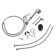 Accoona A5416 kitchen mixer, with stretching watering can, brass, chrome