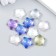Decor for creativity plastic "Star with mother of pearl" MIX 1.6x1.6x0.8 cm