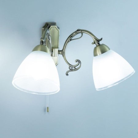 Sconces Citilux "Latur" CL413421, 24x20 cm, 2x75W, e27, brown color-13
