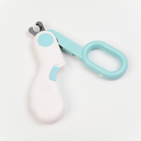 Claw - scissors for animals with LED lantern, blue-3