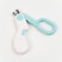 Claw - scissors for animals with LED lantern, blue