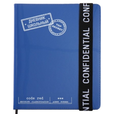 School diary for grades 1-11 Prividies, hard cover, artificial leather, foil embossing, tin-rush, liesse, 48 sheets, universal cheat sheet, block 80g/m2