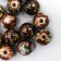Beads for creativity plastic "Marble. Coffee" d = 1.2 cm set 20 g