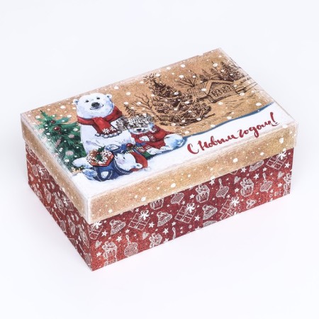Rectangular box "Bear", 27 × 17 × 11 cm-1