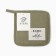 Ethel's Take "Home", green color, 16x16 cm, 50%HL, 50%flax