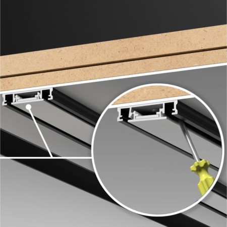 Low -voltage overhead busbar (plugs included) novotech. SMAL, 5.5x2000x25 mm-3