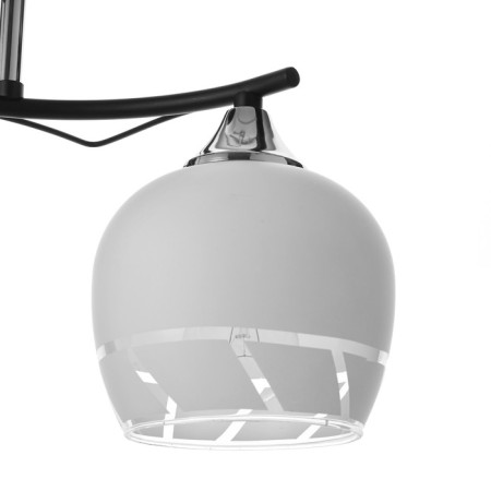 Chandelier gallop "Cascade" 754700 2HE27 black/chrome/white-3