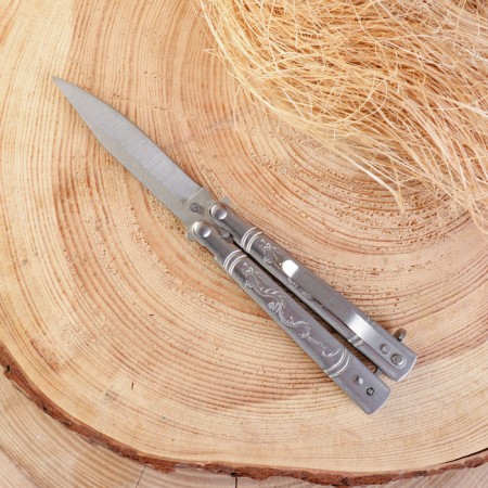 Bow Knife "Dragon" 17.5cm, blade 69mm/1mm, silver-3