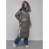 Coat insulated winter female, size 42, dark gray color