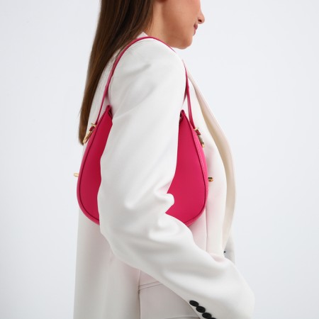Bag Women's Baget with a zipper, pink color-7