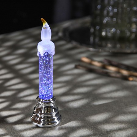 LED figure “Silver Wind” 5 × 17 × 5 cm, plastic, sparkles, batteries AG10x3, glow RGB