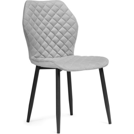 Sophie Metal/velor, Black/Gray chair 46x54x88 cm-6