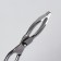Pinzet in the form of scissors, curved, 8 cm, silver color