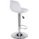 Soft Soft Metal/ABS-plastic stool/eco-leather, chrome/white 38x38x82 cm