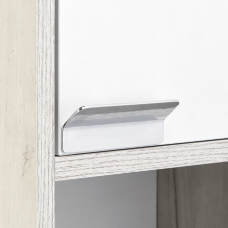 Aquaton “Fly” wardrobe 1-spine, white color, oak craft left-5